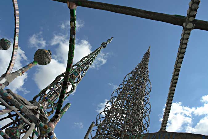 Simon Rodia's Towers - in watts Los Angeles